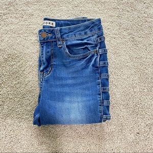 GIRLS BLUE SKINNY JEANS